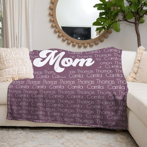 Moyel Gifts for Mom from Daughter & Son Soft Fuzzy Throw Mom