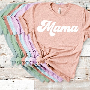 Retro Mama Shirt, Mother's Day Gift, Mama T-shirt, Mama tee, mama gift, Cute New Mom Shirt, Pregnancy Announcement, Mom Gift