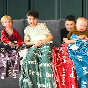 Personalized Custom Blanket, Baby Girl Blanket, Name Blanket, Boy Blanket Gift, Baby Blanket, Kid Blanket, Personalized Gift, Christmas Gift