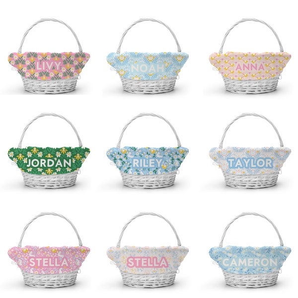 Personalized Easter Basket Liner, Custom Easter Basket Liner, Customized Easter, Monogram Easter, Girl Easter Basket, Boy Easter Basket