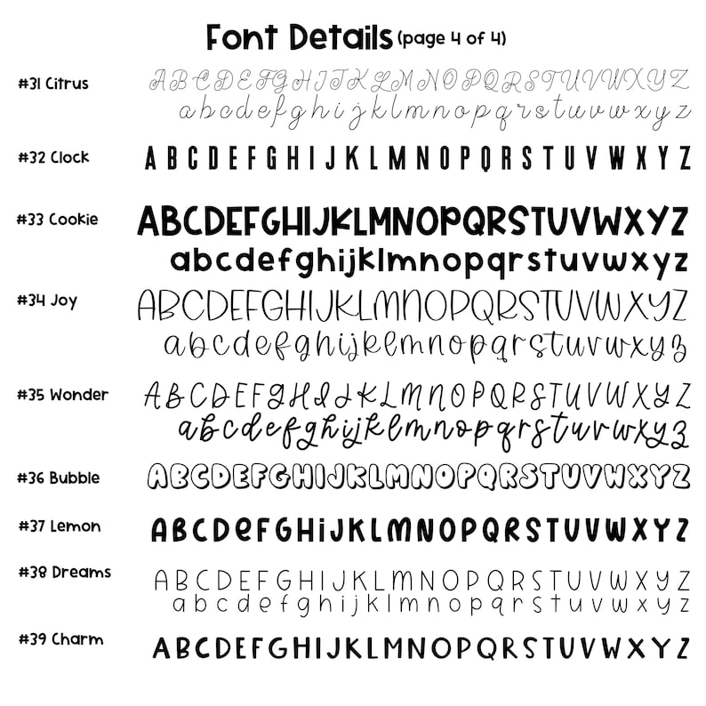 Font preview for custom blanket text