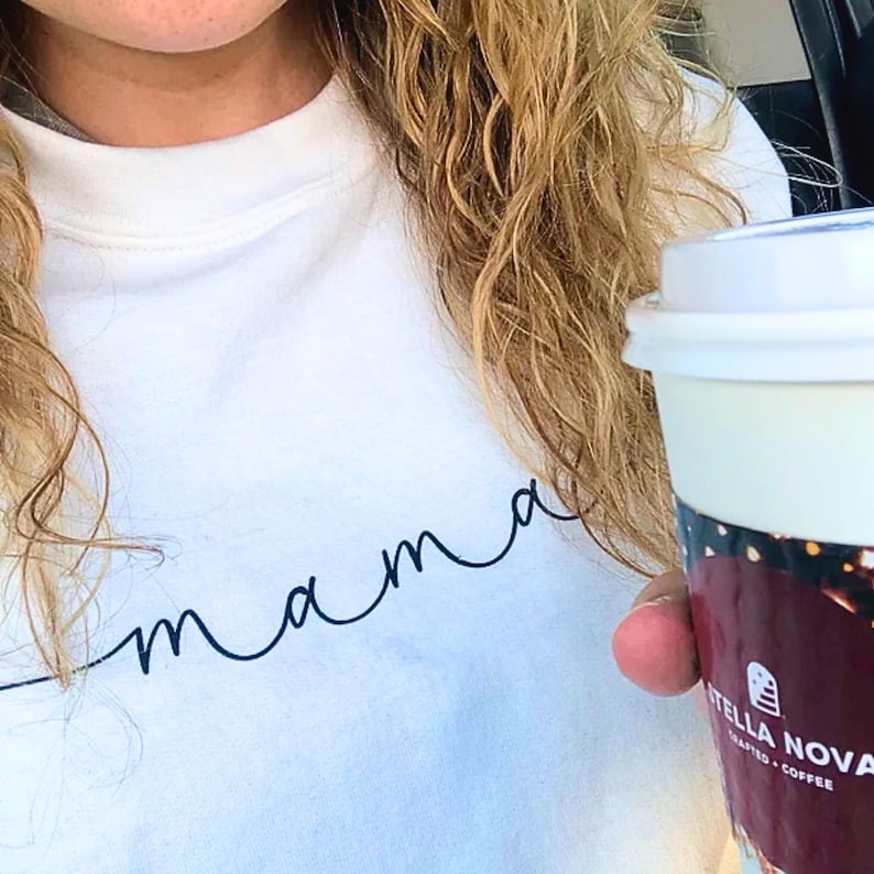 Mama Sweatshirt, Mama Shirt, Mama Gift, Mama Sweat shirt, pregnancy announcement, new mom gift, wife pregnant, expecting mom, newly pregnant image 6
