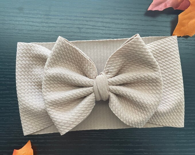 Baby Girl Head Wraps With Bow Coffee Head Wraps Etsy