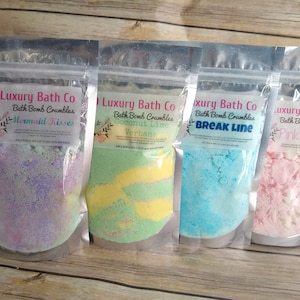 Fairy Bath Dust, Bath Bomb Crumbles, Bubble Bath Dust, Colorful Bath, Bath Fizzing Crumbles, Kids Bath, Spa and Wellness, Bath Gift