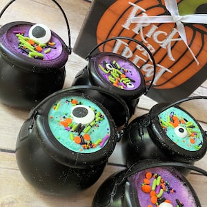 Halloween Bath Bomb Cauldron Bath Bomb Kids Halloween Trick Or Treat Halloween Party Favor Kids Bath Bomb Trick or Treat Gift image 1