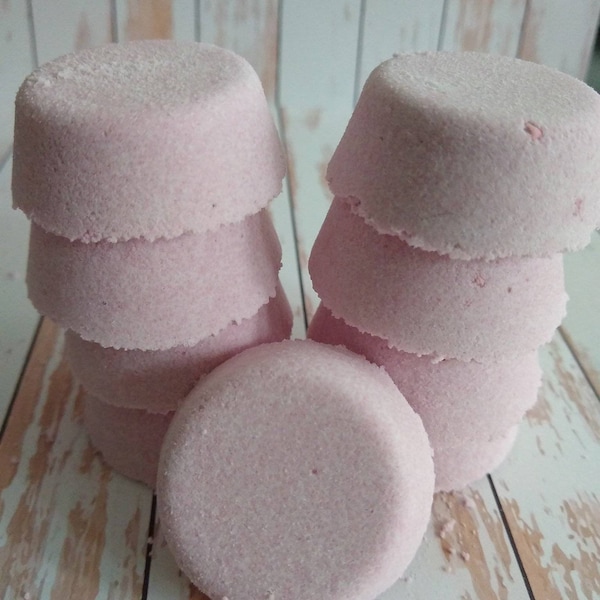 6-30 Small Aromatherapy Shower Steamer SANDALWOOD VANILLA Sensual Romantic Shower melts Shower Tablets Shower Bath Bomb Fizz Gift under 5