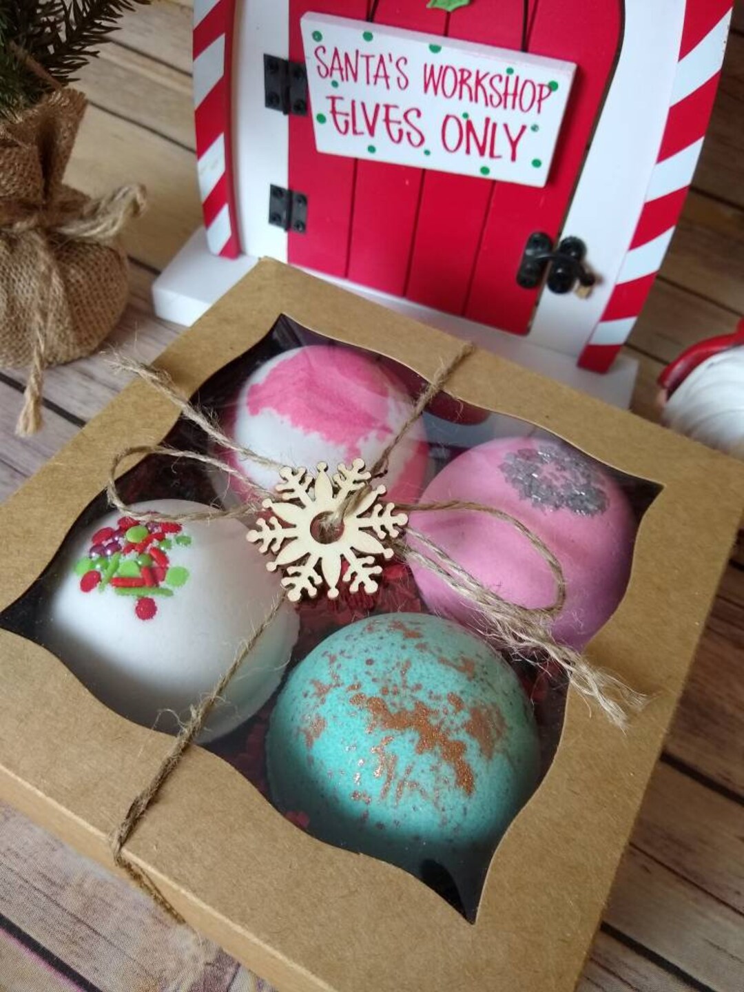 CHRISTMAS BATH BOMB Bath Bomb Gift Set Christmas Bath Bombs Christmas