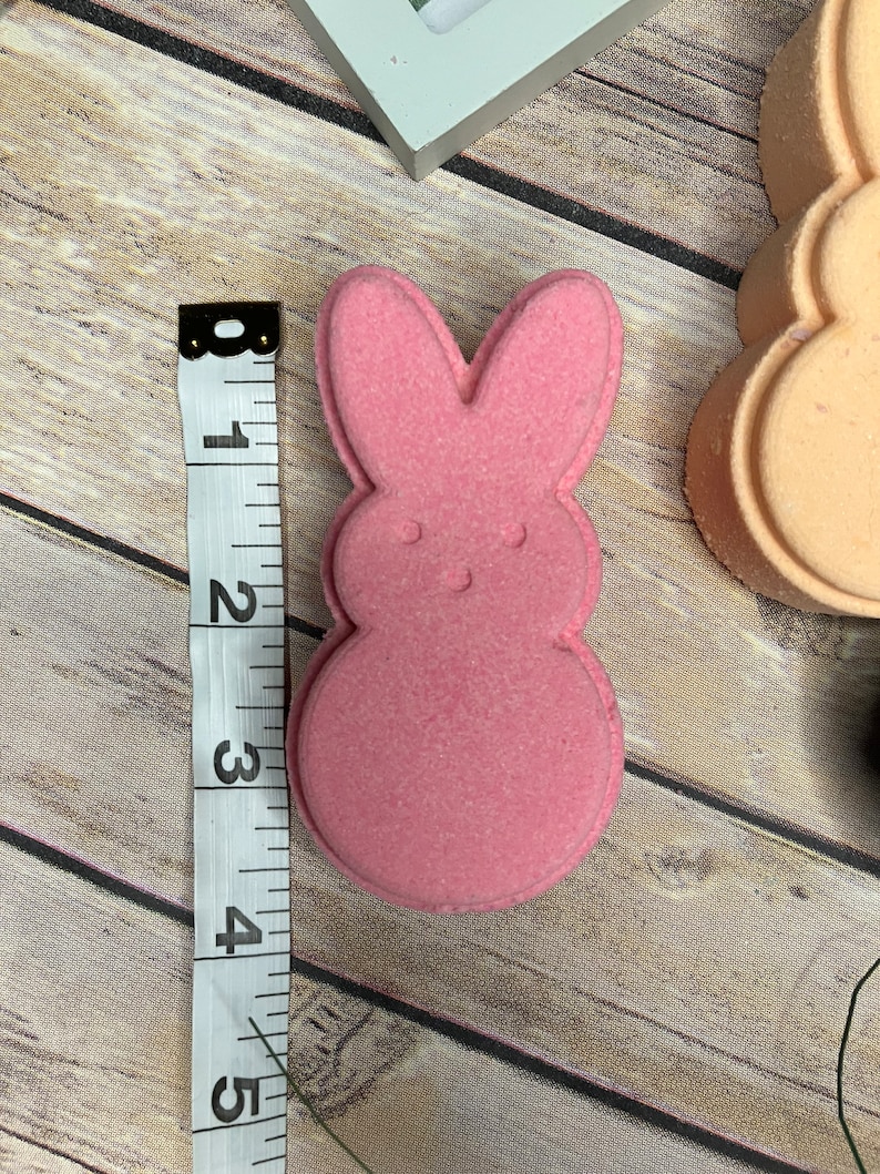 Easter Bath Bomb Easter Basket Stuffer Peeps Easter Bath Bomb Easter Treats Party Favors Peeps Bunny Bath Bomb Gift under 5 image 10