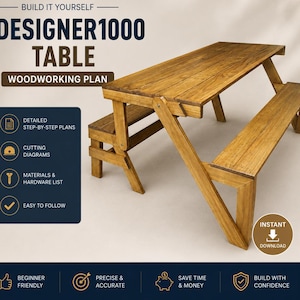 Bench folding picnic table plans how to make your own folding garden table folding picnic table