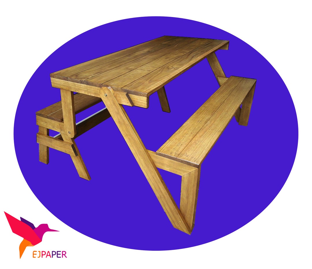 Bench Folding Picnic Table Plans How to Make Your Own Folding Garden