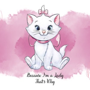 Marie SVG| Because I'm a Lady SVG| Libbey Cup Wrap | SVG ファイル