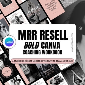 Master Resell Rechte MRR PLR Canva eBook Workbook Vorlage für Digital Creators