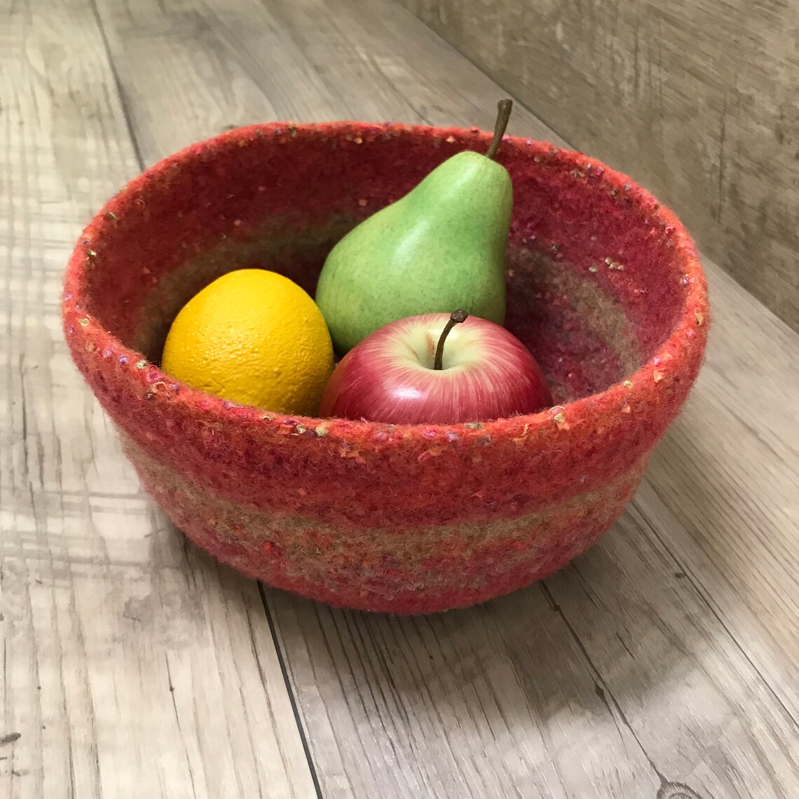 Felted Wool Bowl FB24 Etsy