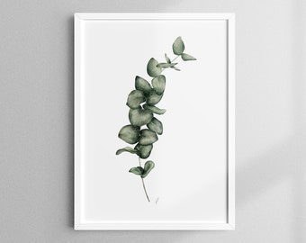 Eucalyptus Poster, Eucalyptus Print, Plant Poster, Plant Print, Eucalyptus Picture, Living Room Picture, 13 x 18 cm to 50 x 70 cm, artprintsisters