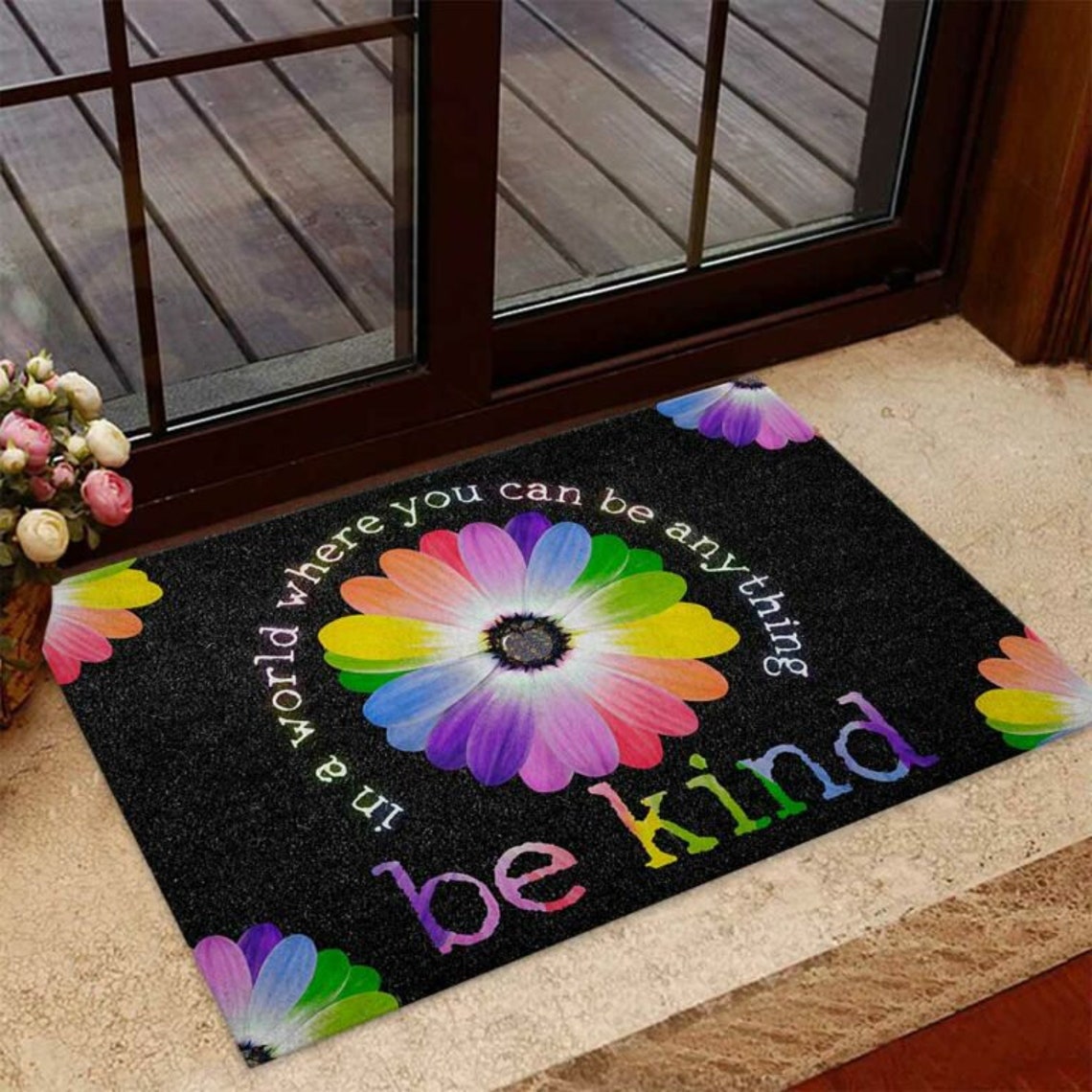 Be Kind Teacher Doormat Etsy