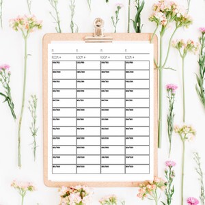 Nursing Report Sheet, Double Sided Nursing Report Sheet, 4 patient report sheet, hourly nursing to do list image 2