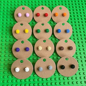 LEGO Building Brick Stud Earrings