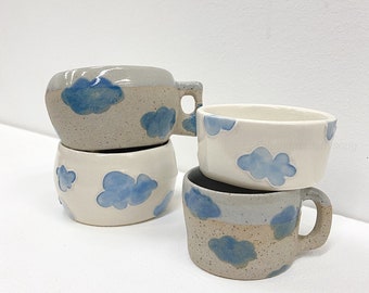 Handmade Cloud Mug, Handmade Coffee Mug, Handmade Pottery