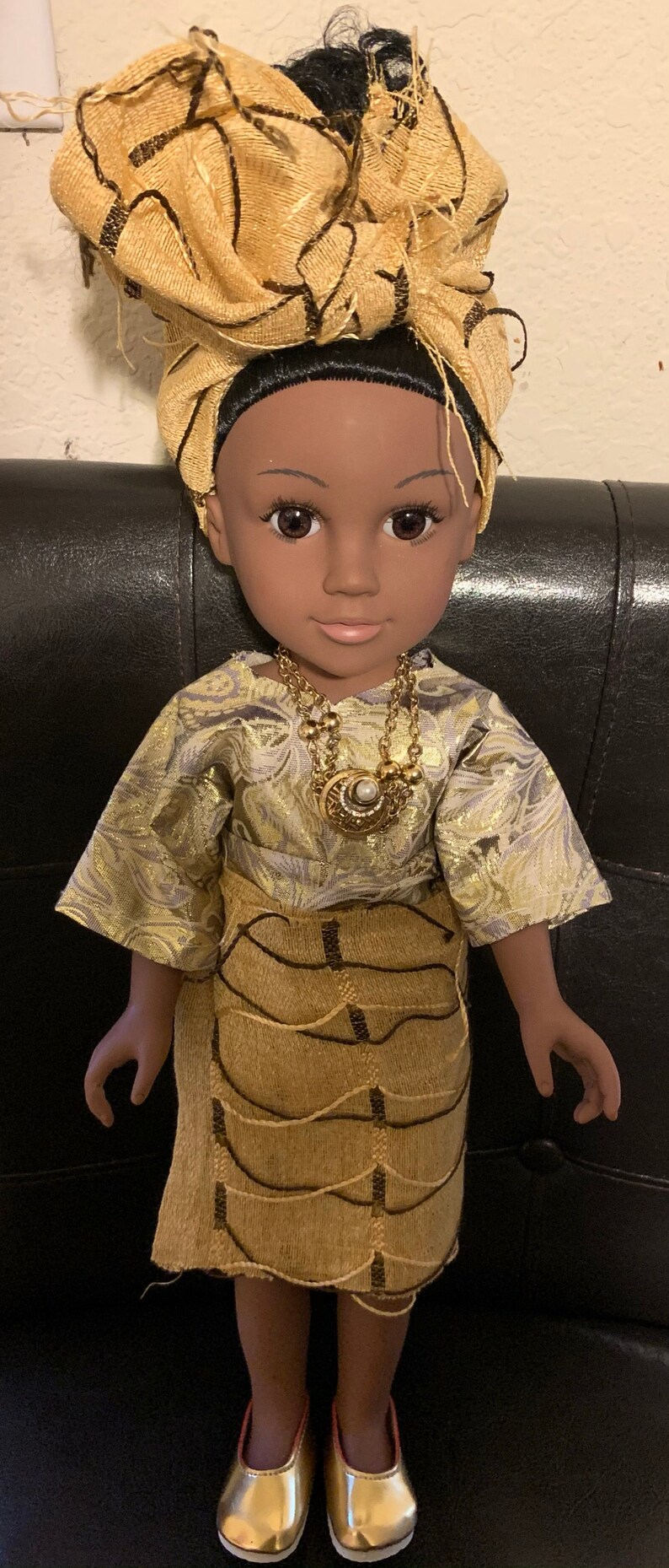 OLABOMI Black Girl Puppe afrikanische Prinzessin High