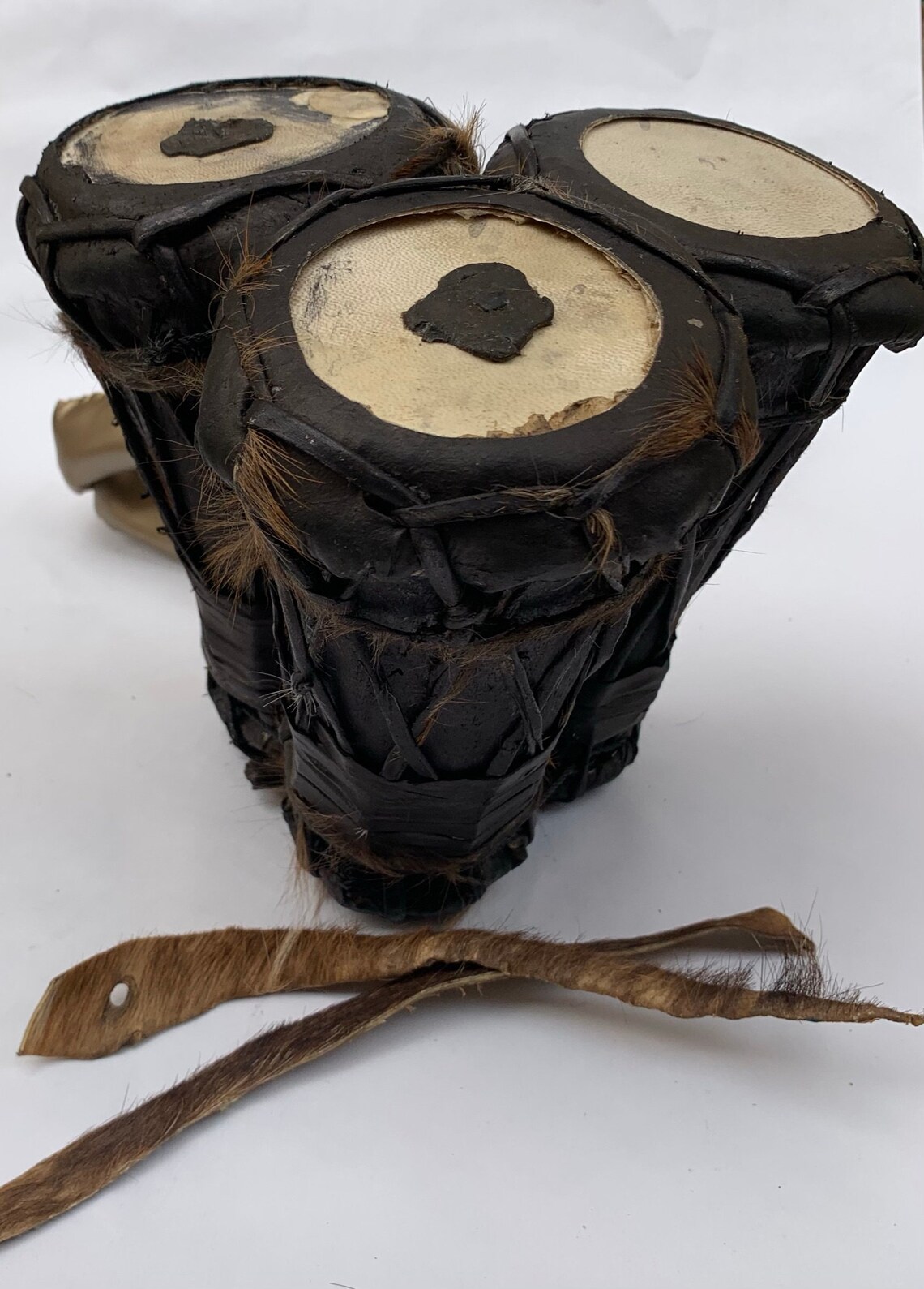 Baata Yoruba African Triple Talking Drum 3in1 Etsy