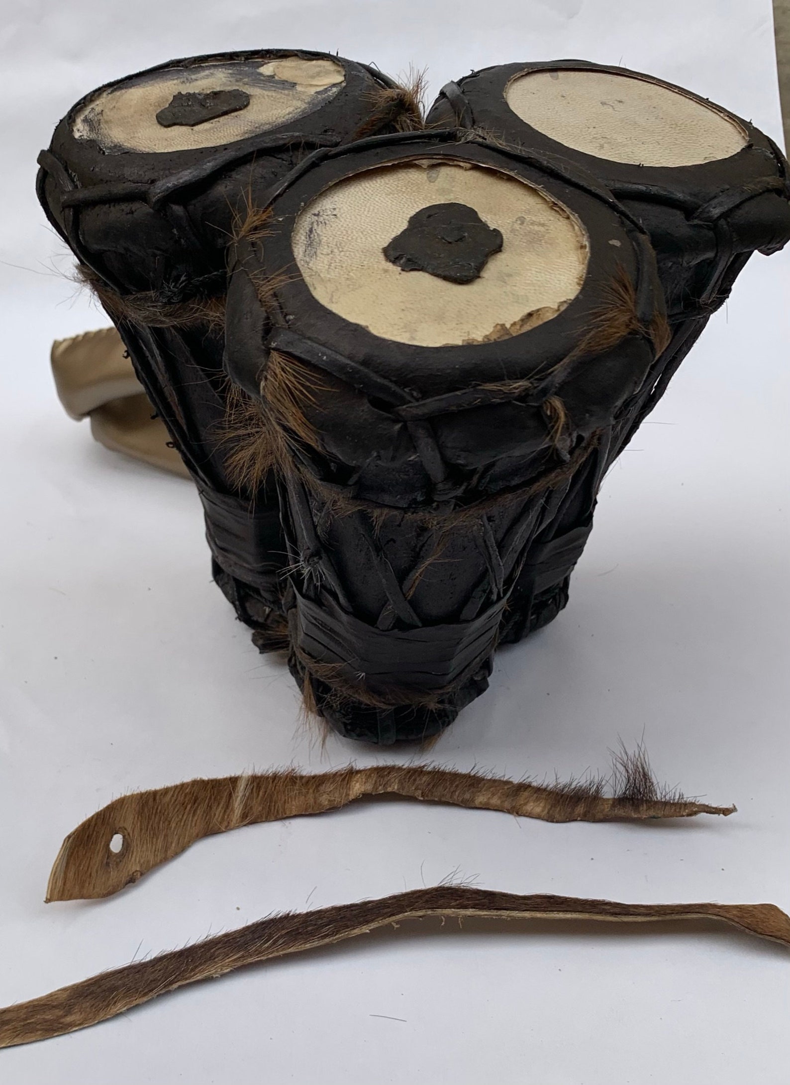 Baata Yoruba African Triple Talking Drum 3in1 Etsy