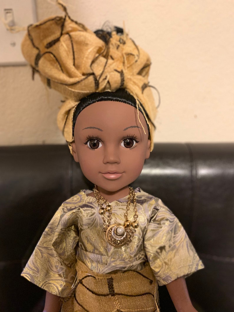 OLABOMI Black Girl Puppe afrikanische Prinzessin High