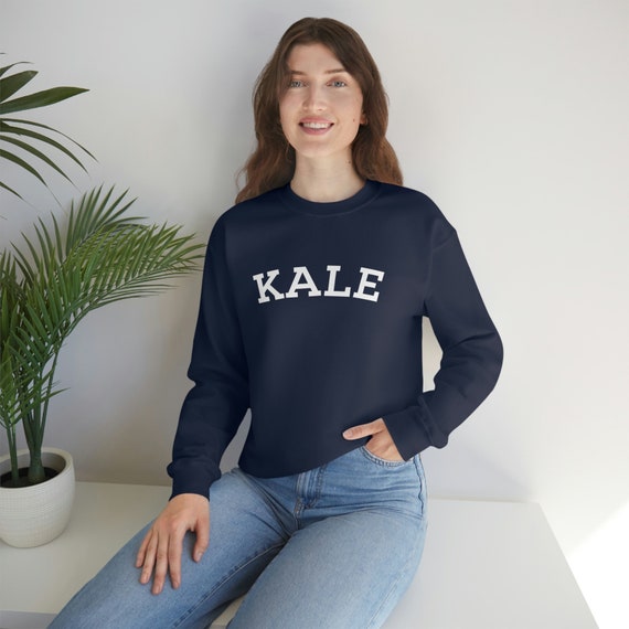 Kale University Crewneck Sweatshirt Yale University Spoof Sweater Vegan Vegetarian Etsy UK
