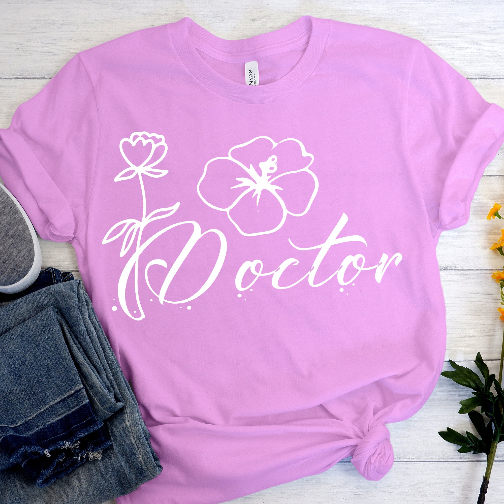 Doctor Svg Floral Doctor Svg Flower Svg Doctor Life Shirt Svg Doctor