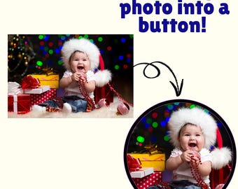Custom Pin Button, Custom Button, Photo Pin Button, Party Favor Pins, Custom Photo Button Pins, Button With Pin, Custom Pin Back Button