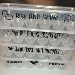 Reusable Plastic Egg Carton – Cute Kitchen Storage Container for Refrigerator, Fun Egg Holder, Eco-Friendly Egg Storage