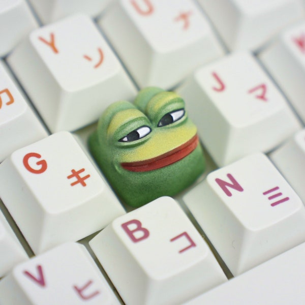 Pepe the Frog Artisan Keycap For Cherry MX Mechanical Keyboard