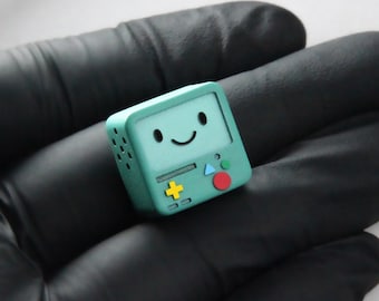 BMO Artisan Custom Keycap For Cherry MX Mechanical Keyboard | Open Eyes Version