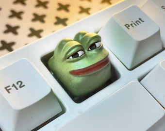 Pepe the Frog Artisan Keycap For Cherry MX Mechanical Keyboard