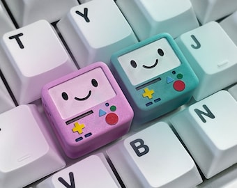 BMO Artisan Custom Keycap "Bundle" For Cherry MX Mechanical Keyboard | Open Eyes Version