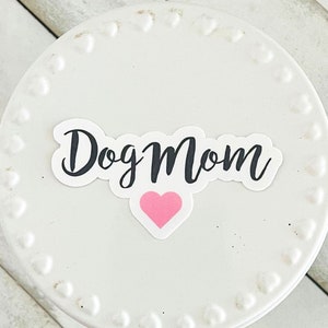 Dog Mom Sticker: Waterproof Decal for Water Bottle