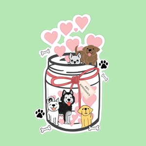 Dogs Are My Anti Depressant Sticker: Waterproof Mental Health Decal