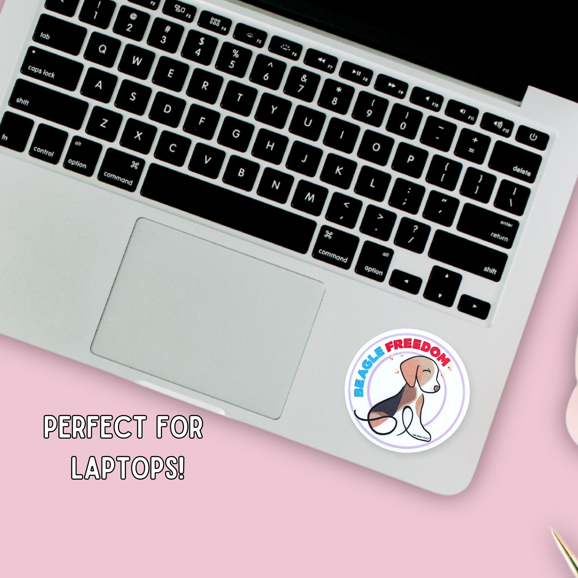 Beagle Sticker, Anti Animal Testing Sticker, Beagle Freedom Sticker, No ...