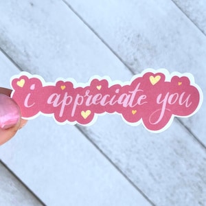 Appreciatiecadeau, Appreciate You Small Business Gift Freebies, Groothandel Small Business-stickers, Waterdicht, custom bedanksticker cadeau