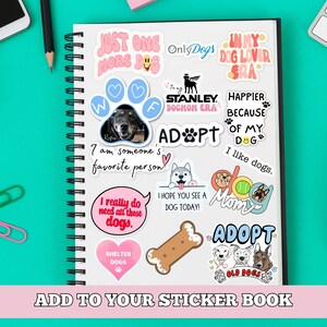 Custom Pet Photo Sticker: Paw Print Decal, Dog/Cat Mom Gift image 7