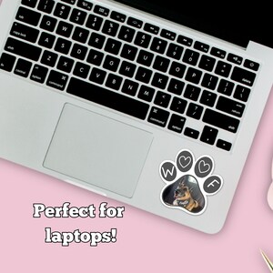 Custom Pet Photo Sticker: Paw Print Decal, Dog/Cat Mom Gift image 5