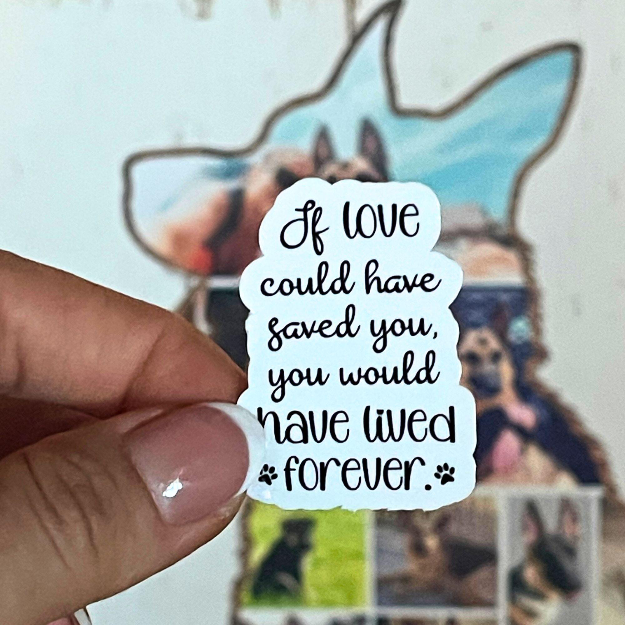 Dog Memorial Sticker: Pet Loss Decal, Pet Grief Gift - Etsy