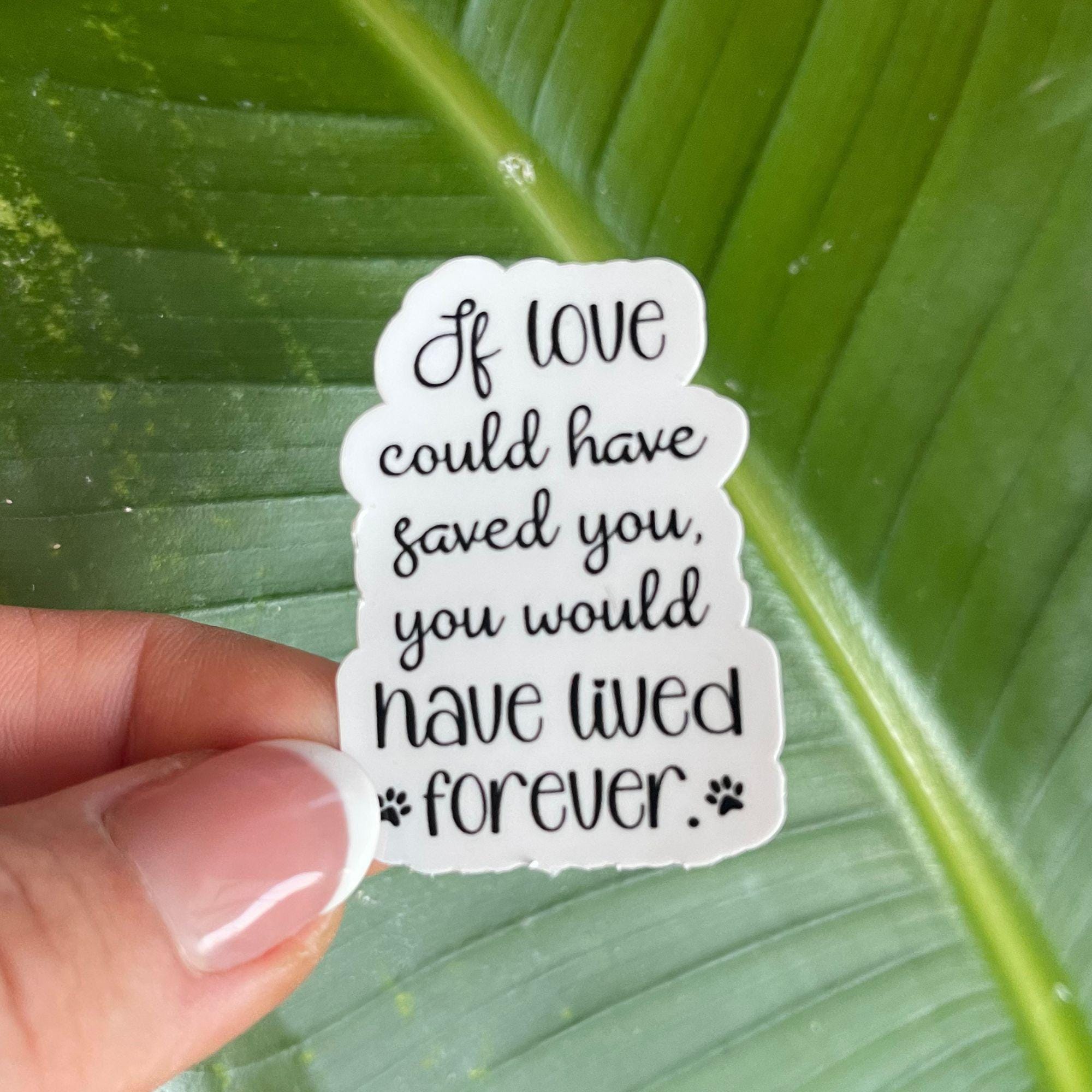 Dog Memorial Sticker: Pet Loss Decal, Pet Grief Gift - Etsy