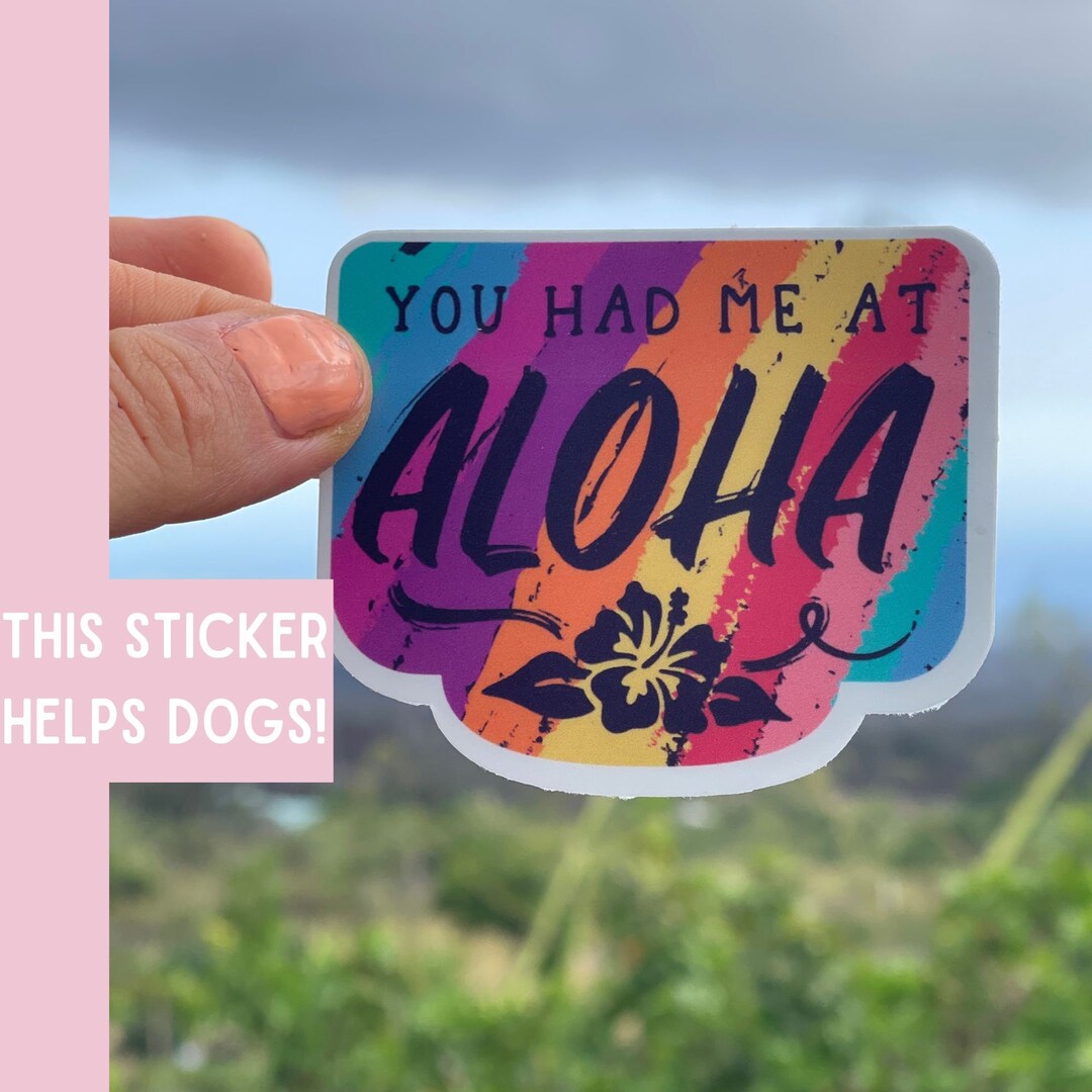 Aloha Sticker, Hawaii Vibes Sticker, You Had Me at Aloha, Maui Hawaii