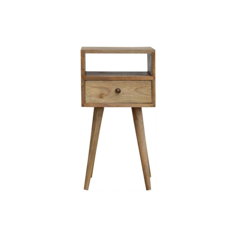 Wood Bedside Table Narrow Bedside Small Bedside Etsy UK
