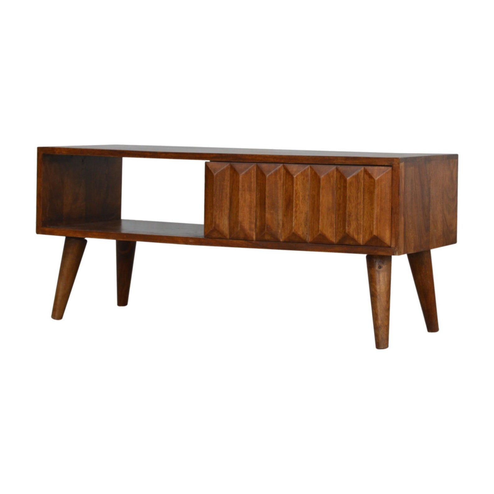 TV Unit Solid Wood TV Console TV Stand Etsy UK