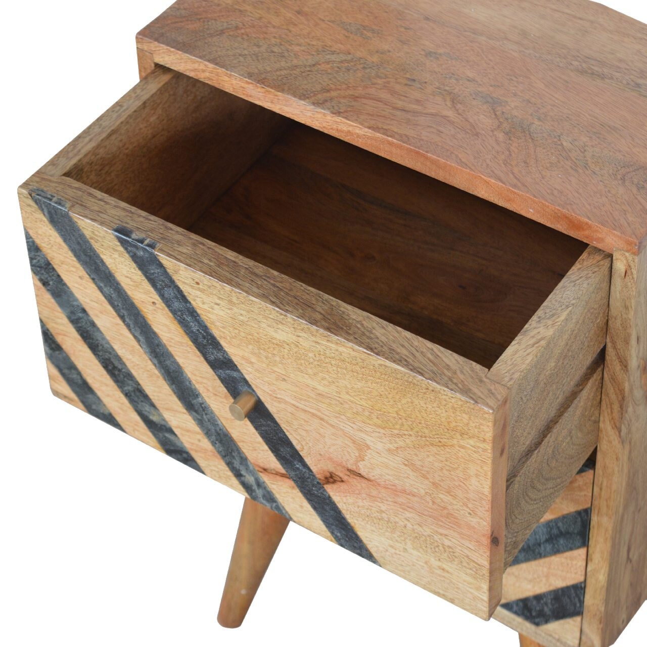 Bedside Table Slate Pattern Bedside with 2 Drawers Etsy