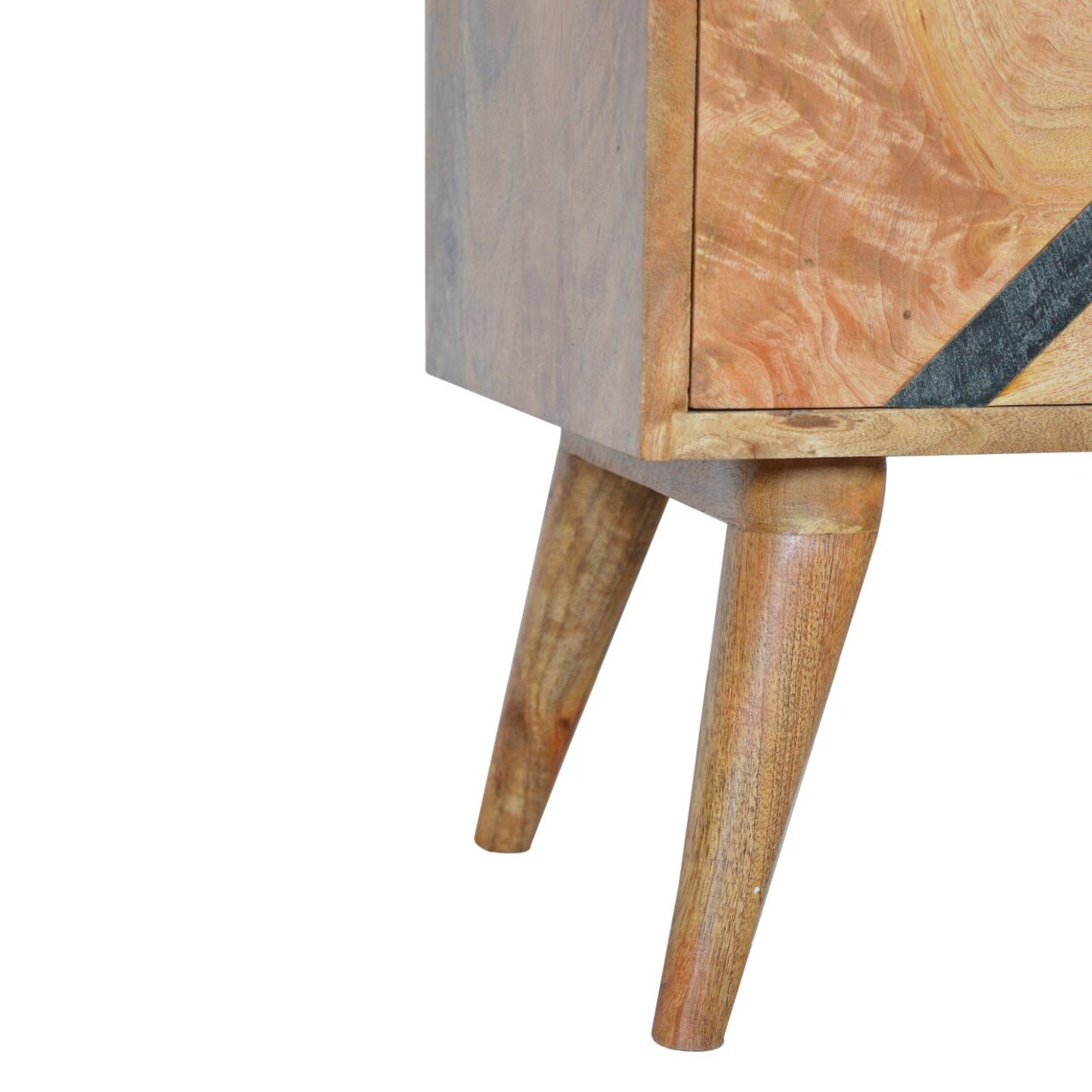 Bedside Table Slate Pattern Bedside with 2 Drawers Etsy