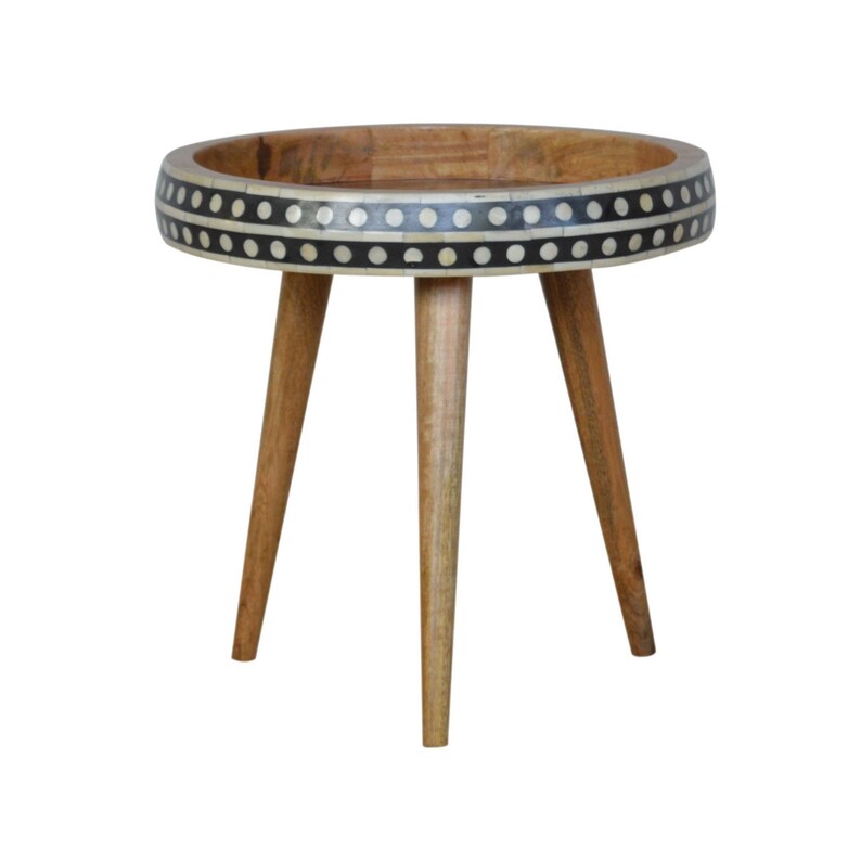 Small Side Table End Table Patterned Nordic Style End Etsy UK