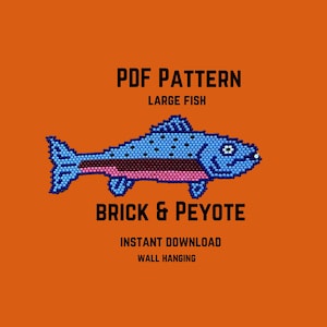 mönster för väggbonad med pärlor | mönster för pärltapeter | mönster för pärlfiskar | pärlfiskar | pdf-mönster