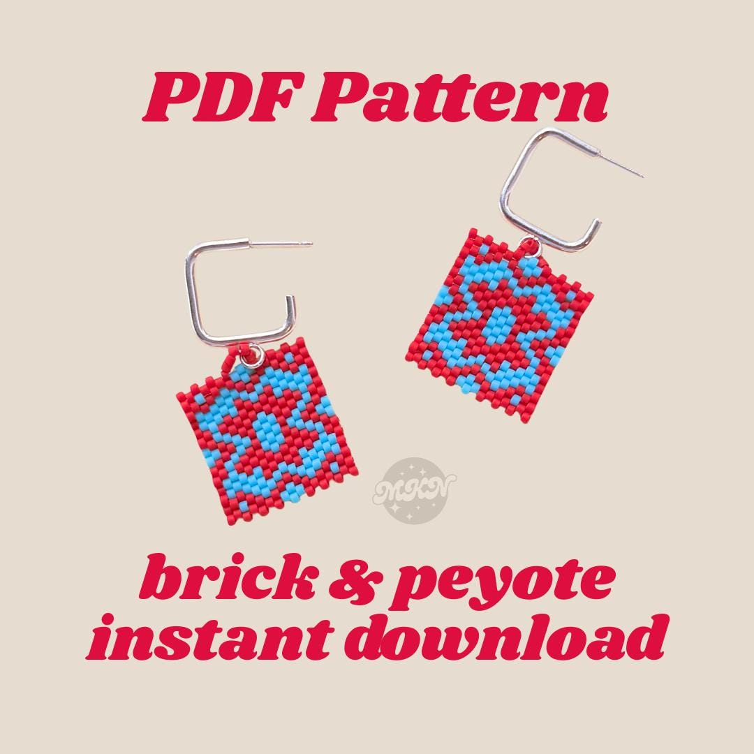Granny Square Bead Pattern |quilt Square Bead Pattern | Stamp Bead ...